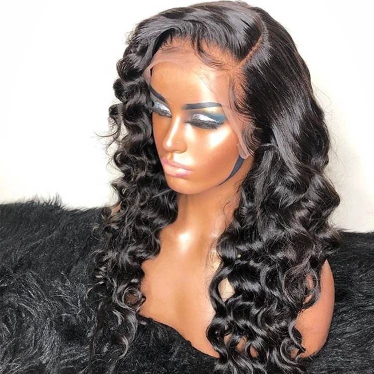 

Shy Hair Wigs Human Hair Lace Front Wigs Virgin Brazilian Loose Curly Fashion Natural Hair Wigs