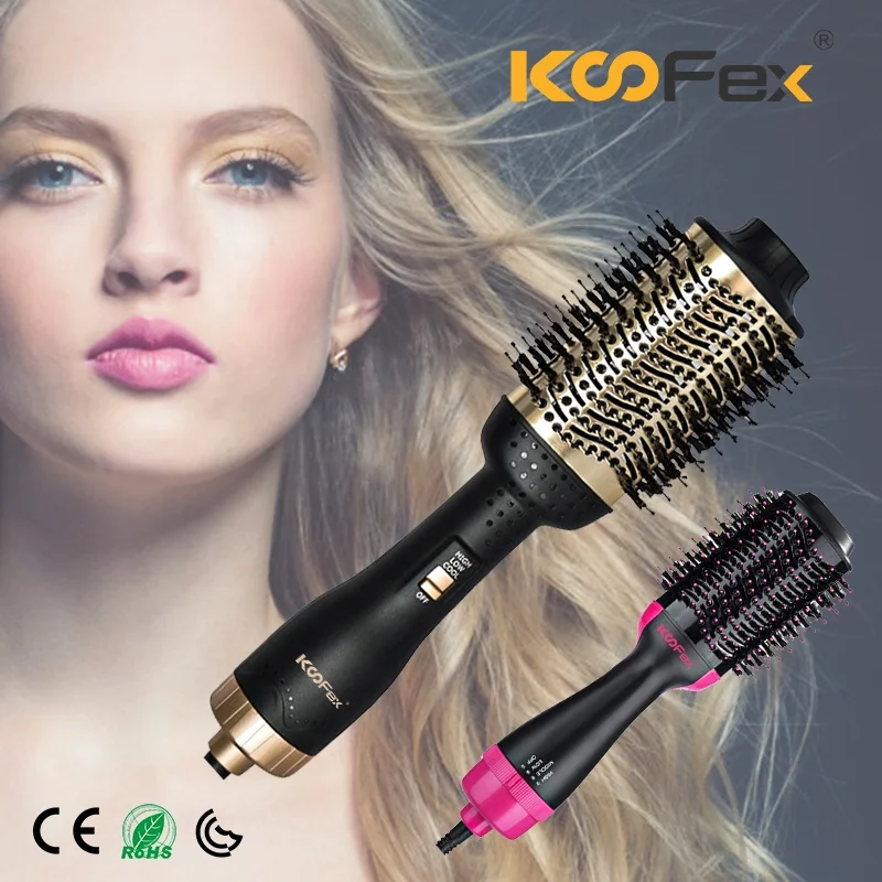 

Amazon One Step Hair Dryer Volumizer Hot Air Brush 3 in1 Styling Brush Styler Negative Ion Hair Straightener Curler Brush