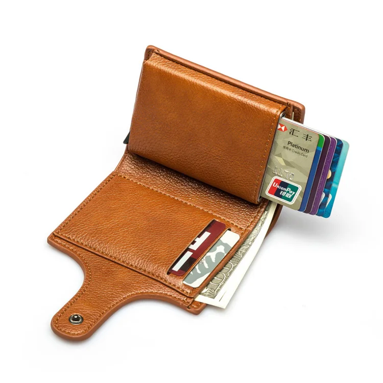 

Simple and atmospheric card holder for men and women, buckle short, business men's wallet