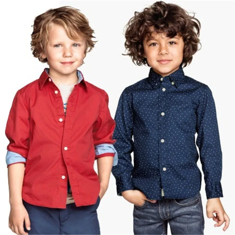 

Fashion Spring Children New Fashion Solid color Good quality Satin Boys kids shirts, Picture