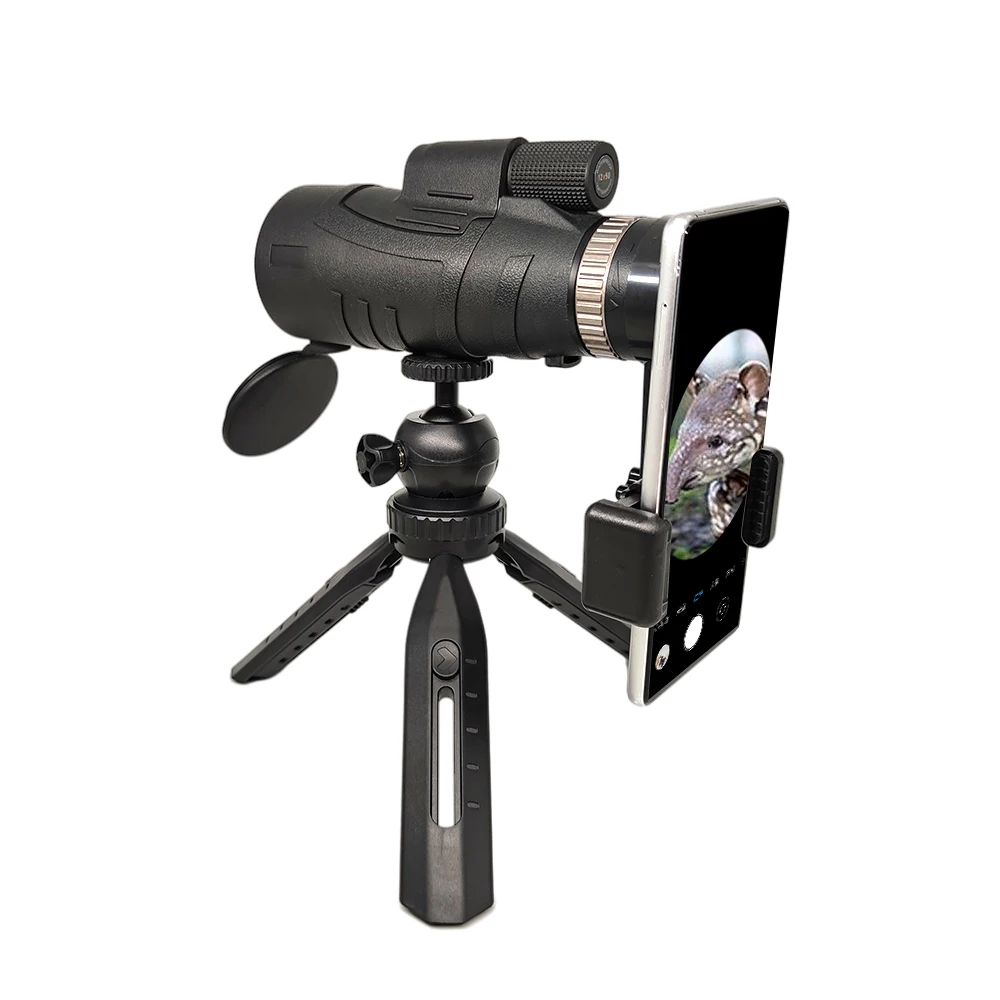 

HD 12x50 High Power Monocular Telescope With Tripod Holder for Outdoor Camping Bird Watching