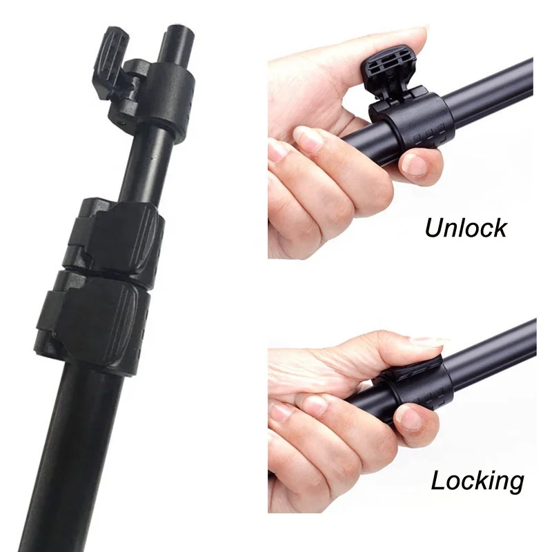 
outdoor sport extendable aluminum telescopic camera monopod pole 