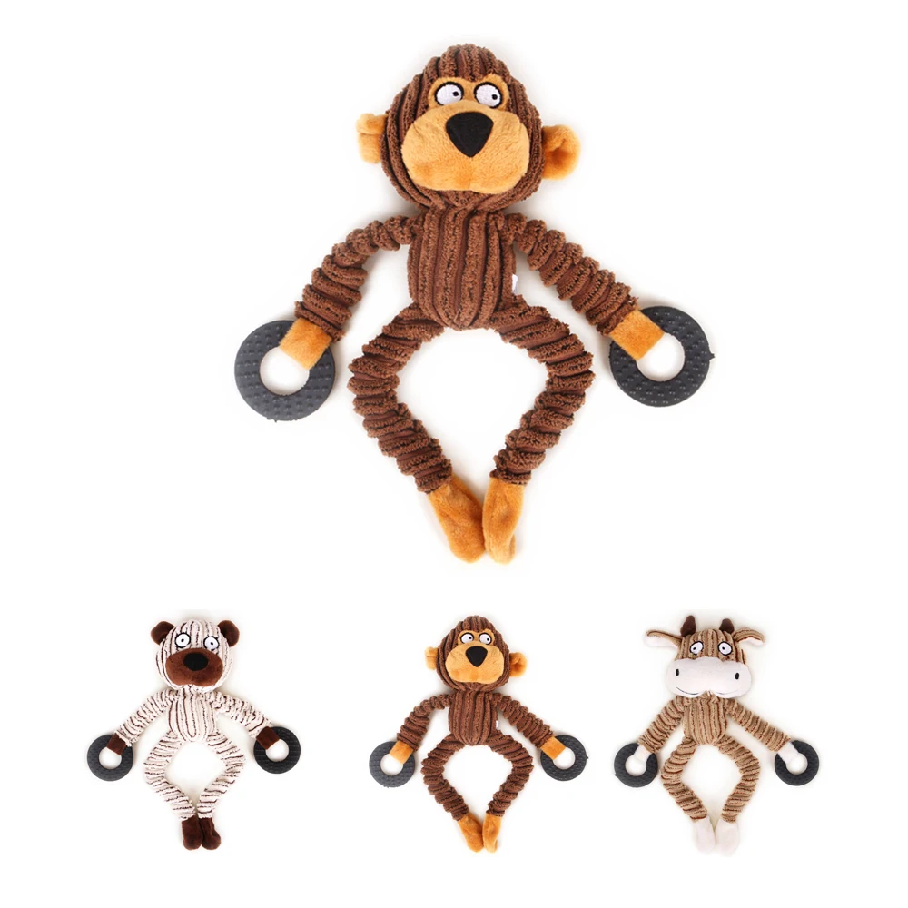 

Stuffed and Plush Dog Toys Animals Wholesale Dog Chew Toys for Cleaning Teeth