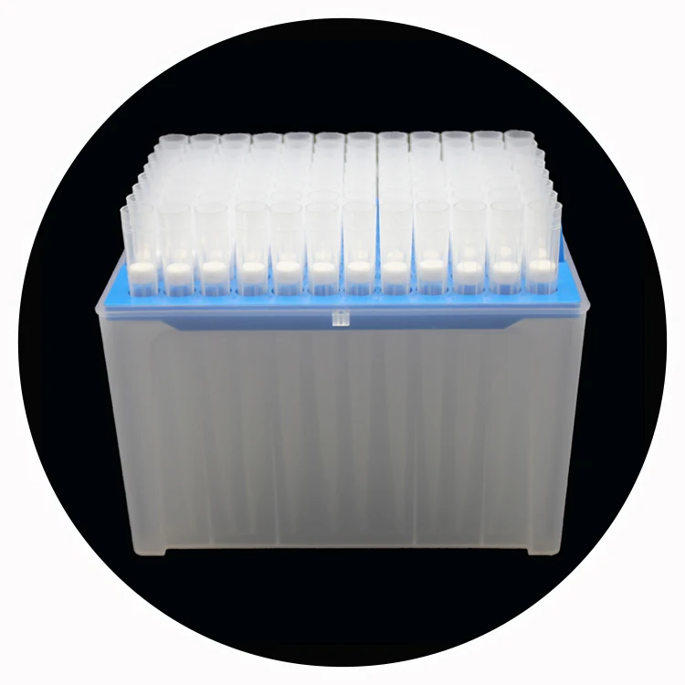 

Factory production and wholesale 10ul 20ul 100ul 200ul 1250ul pipette tips with filter, Transparent