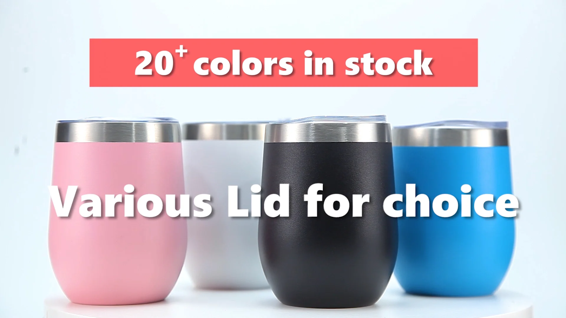 clear wine tumbler with lid