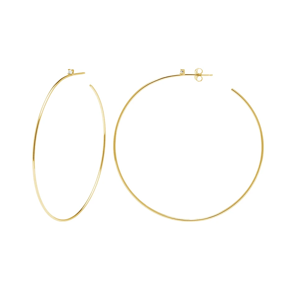 

Fashion Jewelry design for Women Earrings Jewelry Brass Circle Gold Plated Big Hoop Earrings