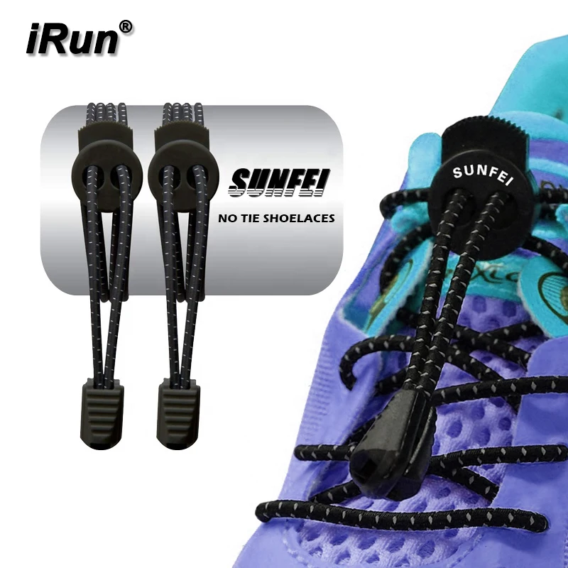 

iRun Amazon Barcode Lock System Manufacturer Expand Laces No Tie Shoelaces Pair Locking Lazy Laces Running Shoes Private Label