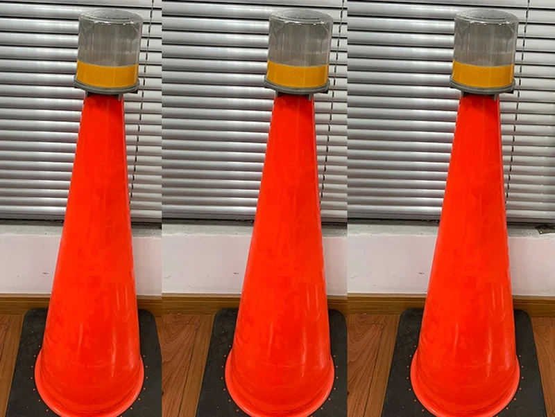 High Visibility Led Solar Powered Traffic Cone Warning Light Buy