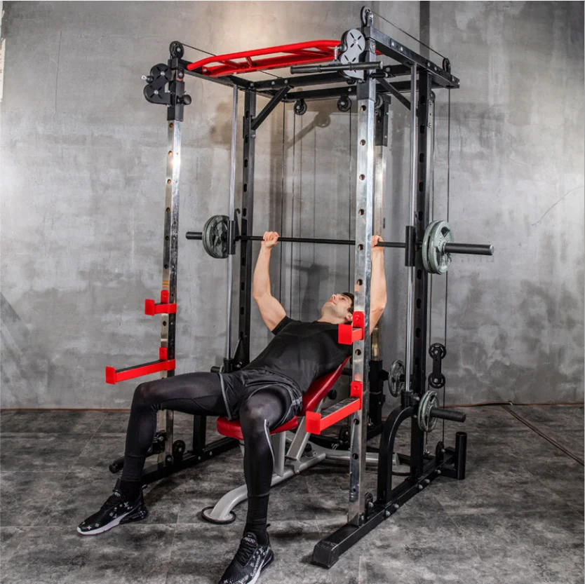 

fitness equipment multi functional comprehensive strength training equipment Smith squat rack bench press