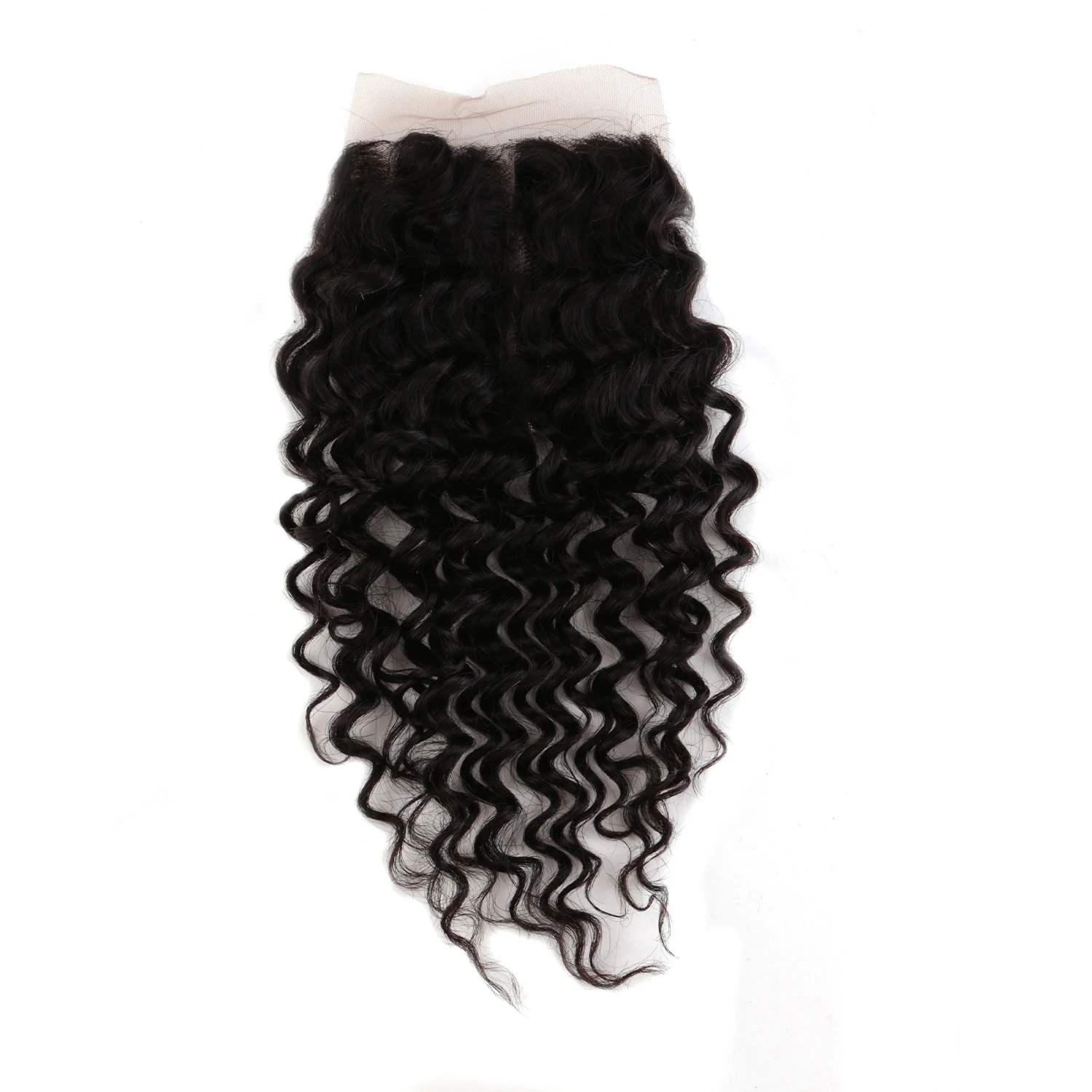

Neitsi 18Inch Curly Wave Swiss Lace Closure 13x4 4x4 Human Virgin Hair Closure With Baby Hair Middle/free/3 Part