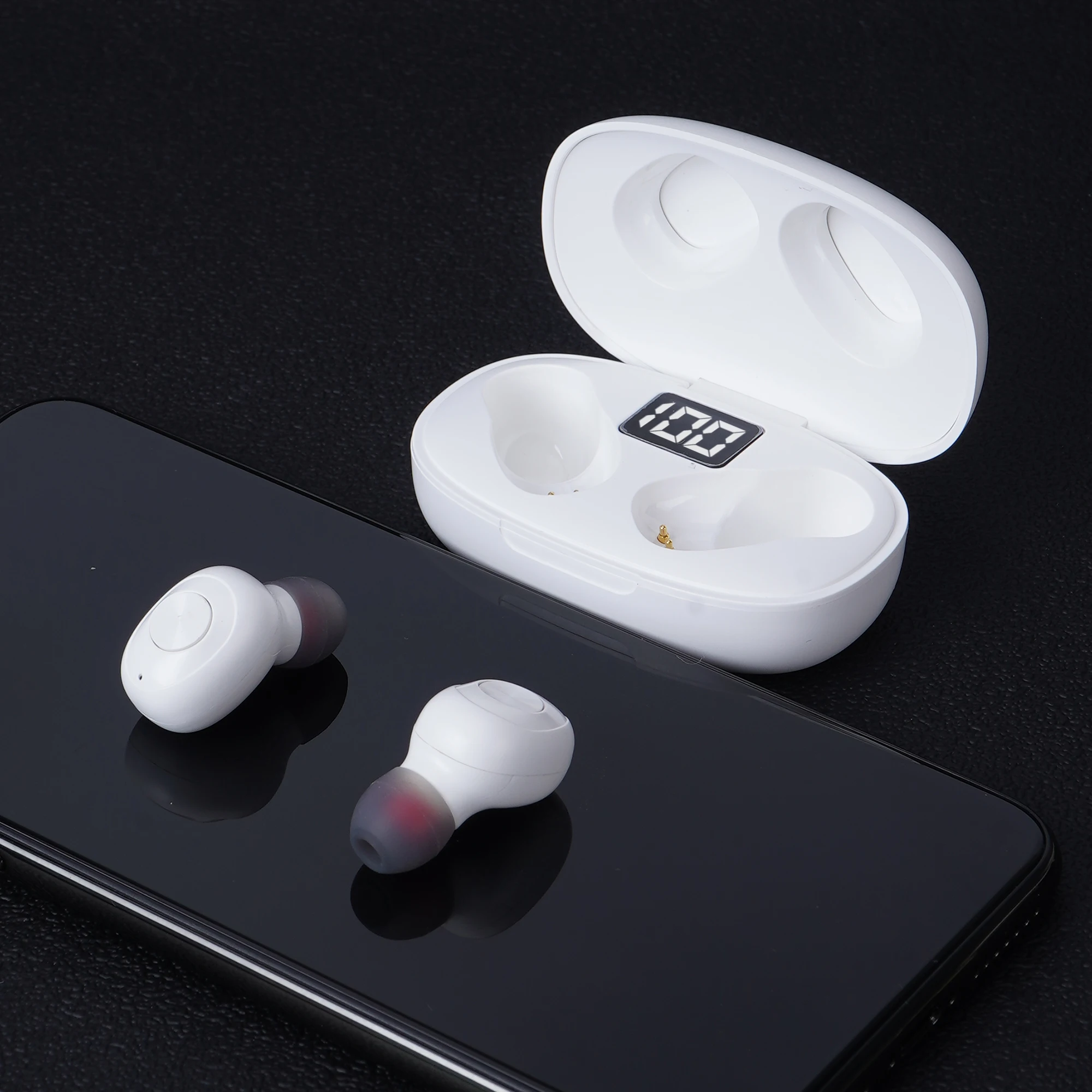 

Oem Led Digital Display Super Bass In Ear Cordless Hand Free Tws BT True Wireless Headphones Earphones Headset Earbuds, Black, white, pink, green, blue