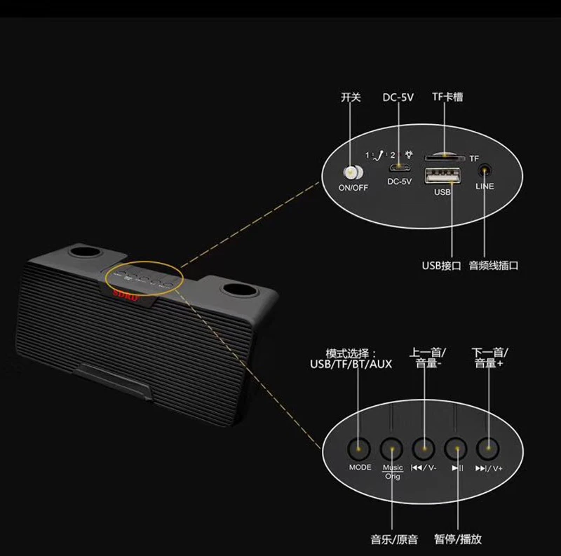 

Hot selling karaoke wireless microphone karaoke microphone support TF card