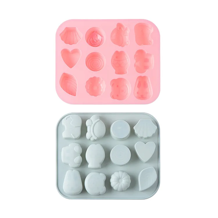 

Baby animal picture silicone chocolate mold baking mold silicone jelly candy mold