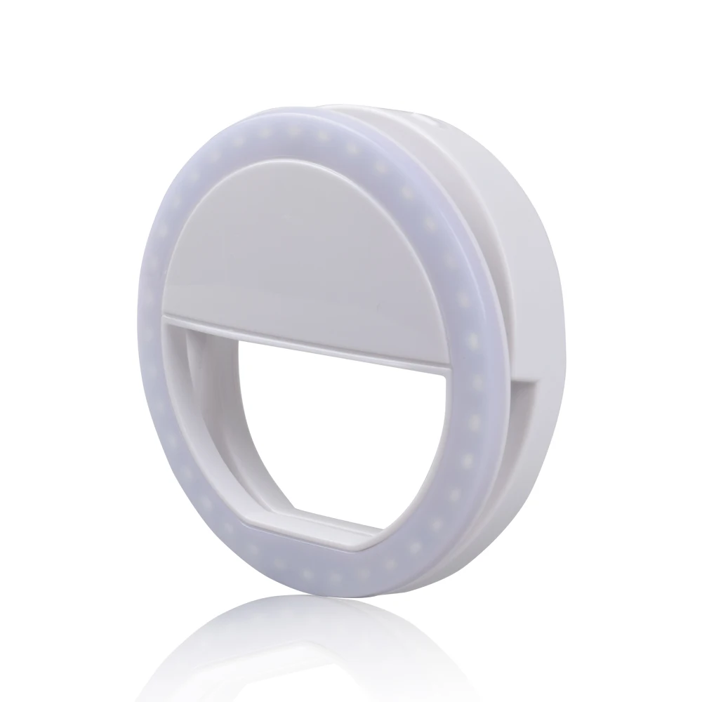 

Wholesale Price Selfie Lamp Mobile Phone Lens Portable Flash Ring Luminous Fill Ring Clip Light Selfie LED Light, Pink/white