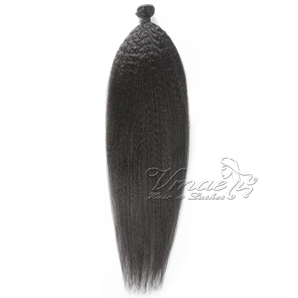 

Vmae Peruvian hair 11A weave Natural black 1B 100 g remy Virgin hair Yaki Kinky Straight Bundles Human Hair Extensions