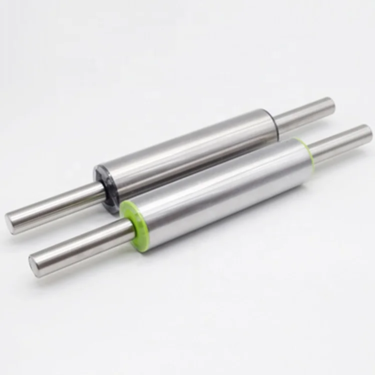 
Home Use Stainless Steel Adjustable Rolling Pin With Measurement Gift Two Cake Molds 