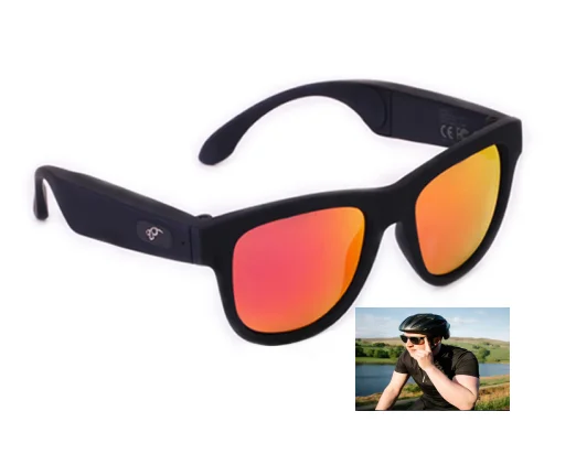 

New Technology True Wireless Smart UV 400 Polarized Glasses Bone Conduction Wireless Sunglasses, Custom color