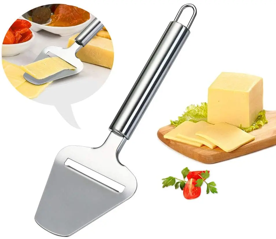 

Amazon Hot Sale Kitchen Tool Ham Shaver Cheese Slicer Stainless Steel Cheese Plane Cutter For Hard Cheese, As picture