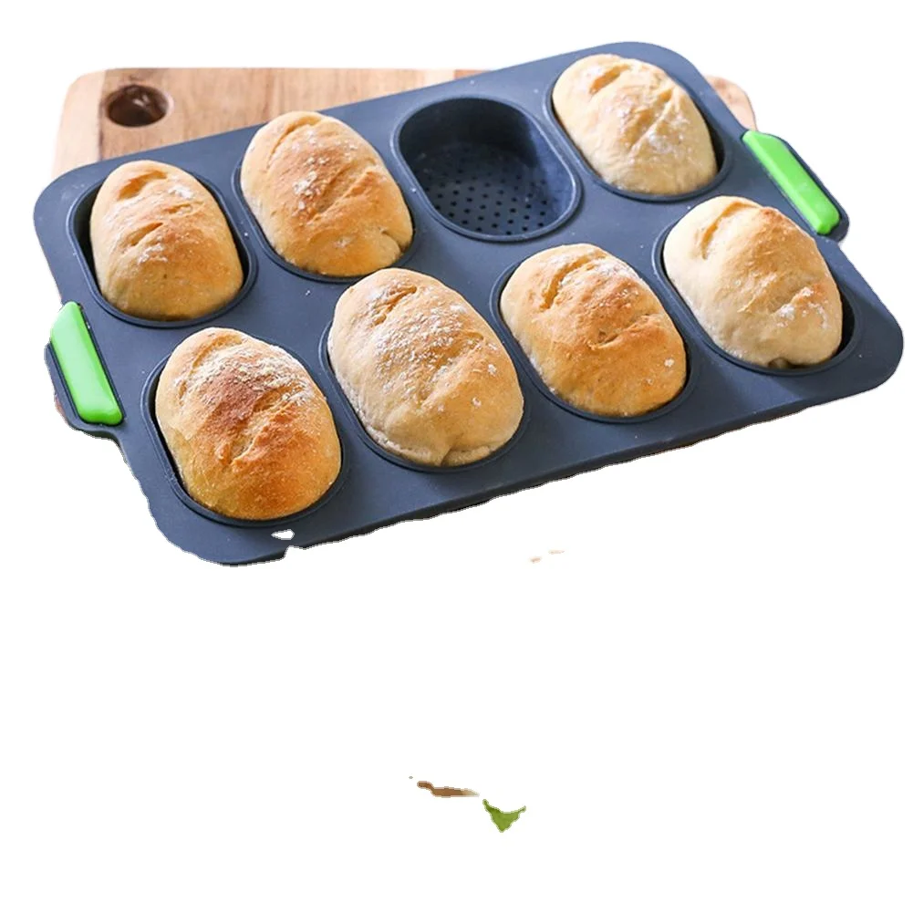 

MZL Non Stick Baking Mold Kitchen Supplies Cake Food Grade Silicone French Bread Mold Household Hamburger Molds