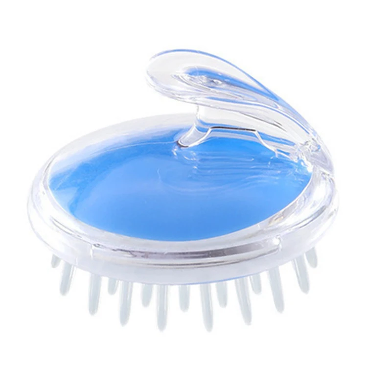 

Wholesale Hair Brush Manual Silicone Hair Scalp Massager Scalp Crystal Shampoo Brush For Hair Growth