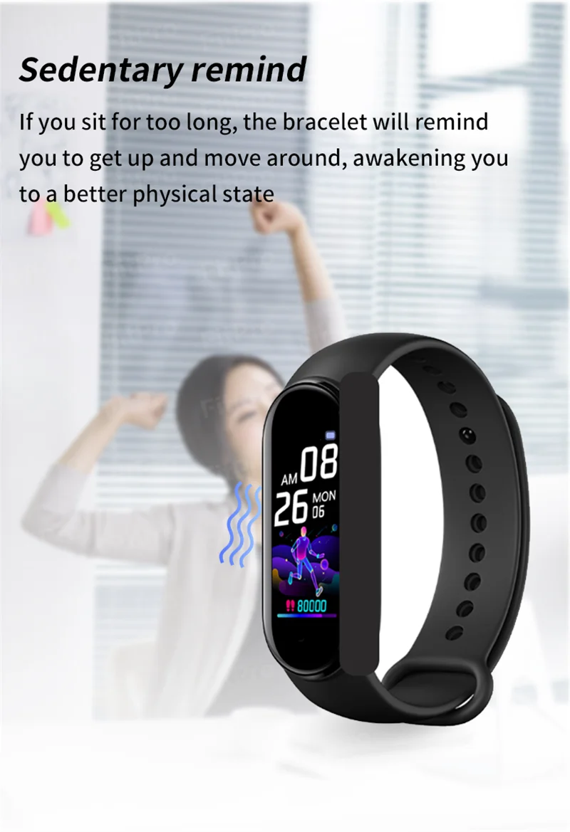 Reloj inteligente M5 Pro para hombre y mujer, pulsera deportiva resistente  al agua con monitor de temperatura corporal, compatible con Mi Band  5|Pulseras inteligentes| - AliExpress