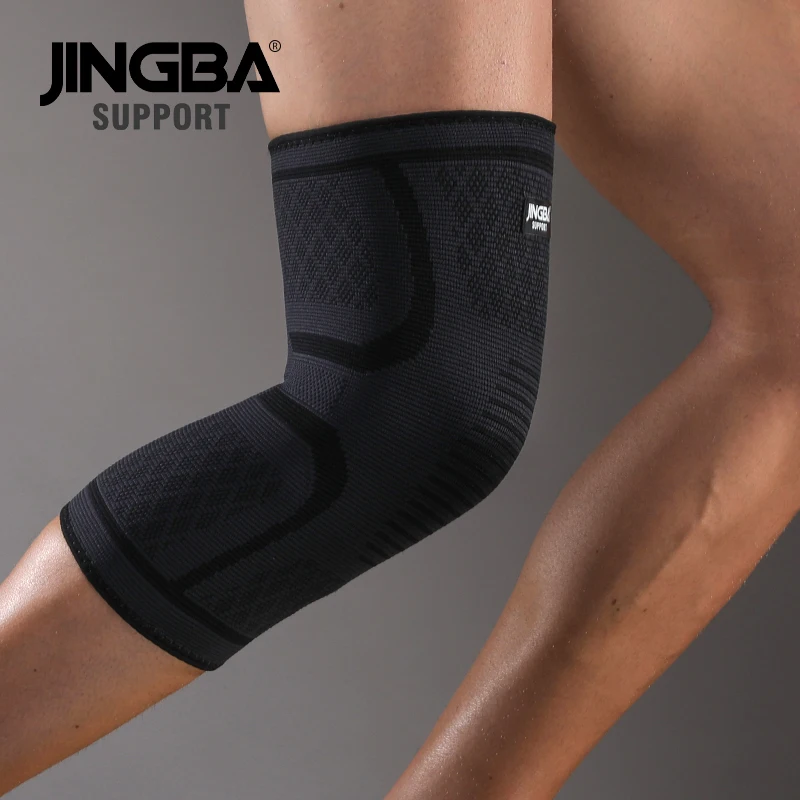 

JINGBA SUPPORT Good quality Compression Nylon And Spandex Knee Sleeve sports protector knee brace basketball knee belts