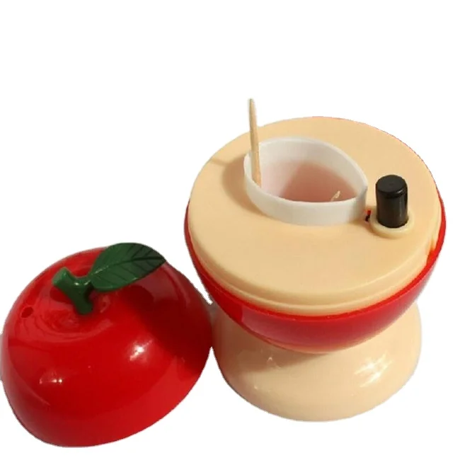 

Toothpick Box Small Portable Fruit Apple Shape Creative Automatic Toothpick Case MZL