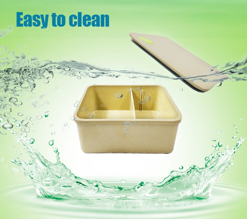 

Biodegradable rice husk eco friendly tiffin lunch box leak proof bento lunch box