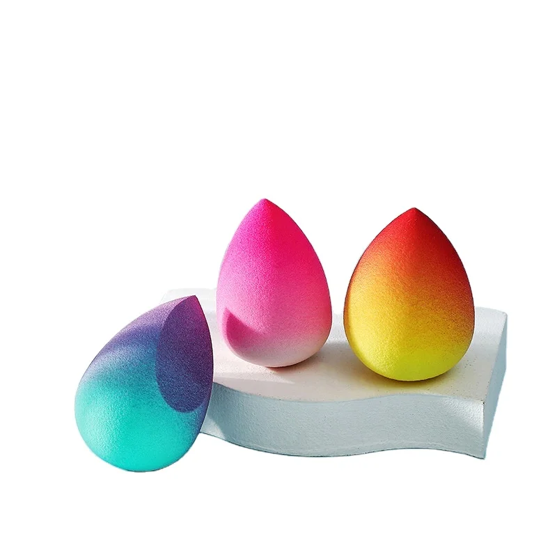 

High Quality Single Gradient Makeup Sponge Beauty Facial Foundation Powder Puff Water Drop Sponge Beauty Makeup Tools