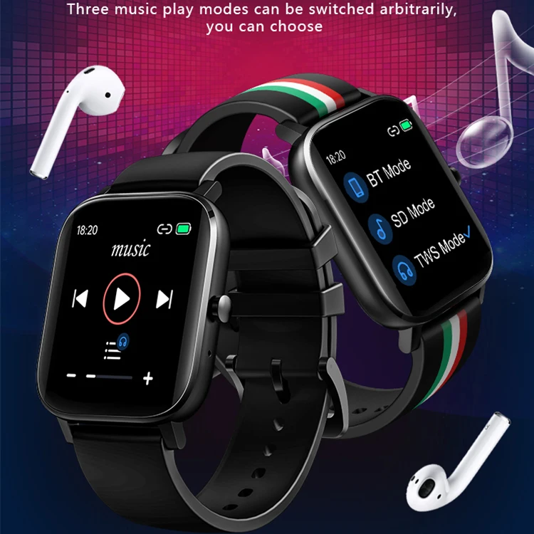 

2021 Amazon Hot Selling IP67 Music-Calling Health-Monitoring-Smartwatch