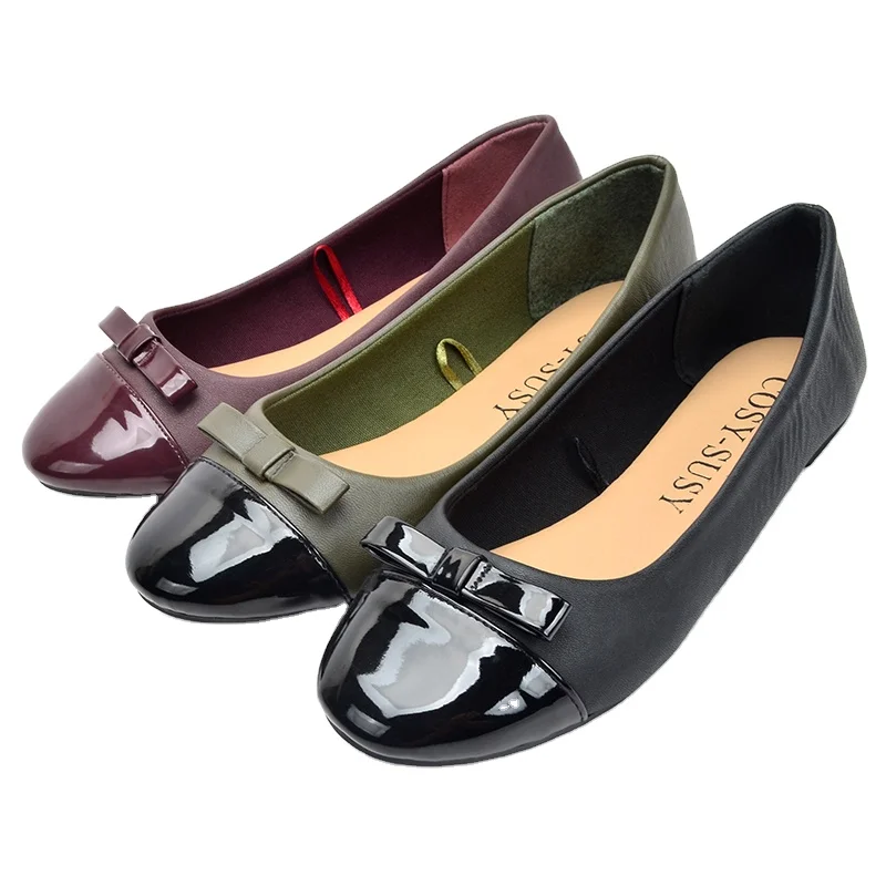 

Wholesale prices in-stock soft memory insole ballerinas luxury ladies dress shoes flats for women