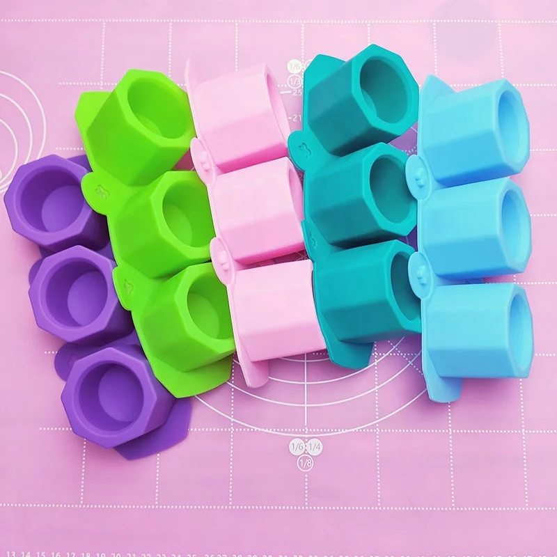 

Small Succulent Plants Planter Flower Pot Candle Holder Silicone Molds DIY Craft Concrete Moulds Ice Shot Glass Mold, Green,blue, pink,etc