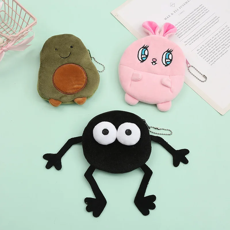 

Professional PU PVC Wallets Supplier Ladies Mini Coin Purse Student Key Case Cosmetics Earphone Storage Bag Cartoon Coin Purse