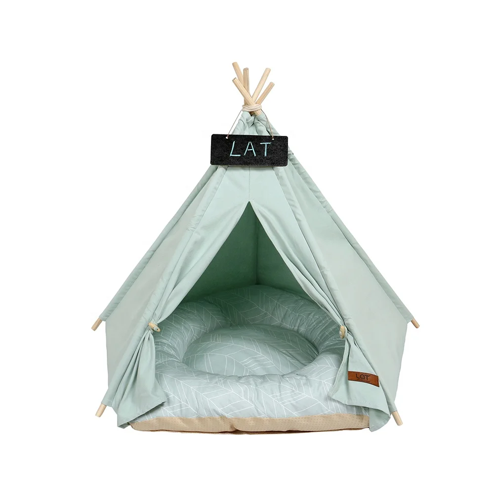 

Big Sale! Hot sale LAT 100% cotton canvas teepee tent dod cat teepee pet tent