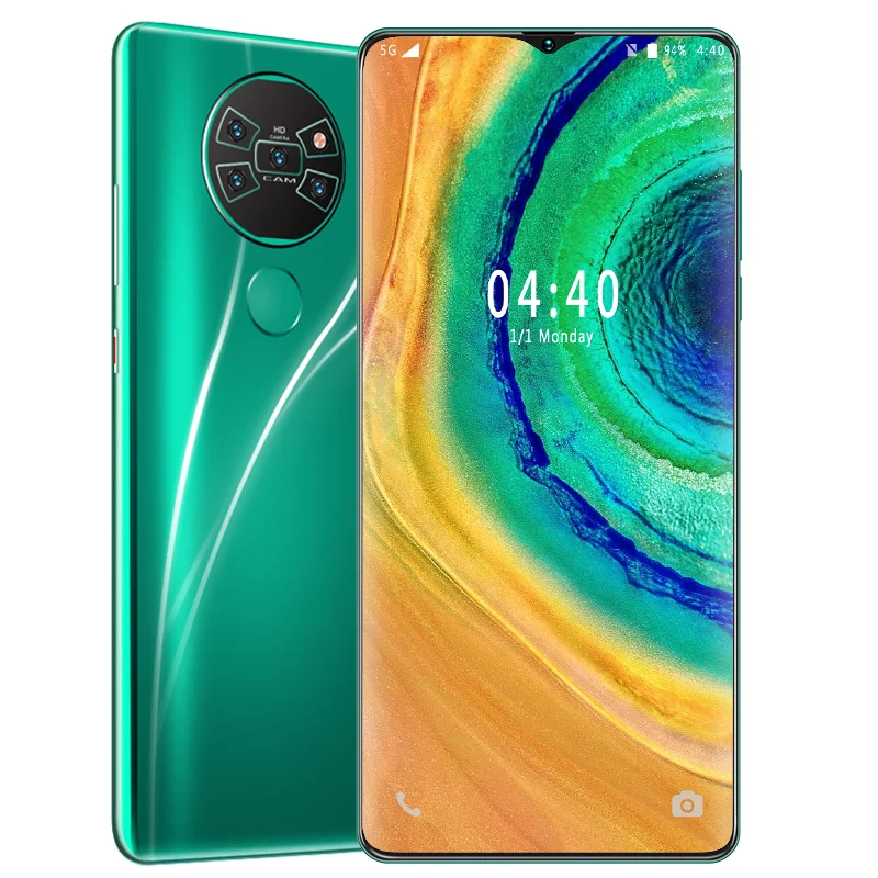 

2020New hot selling fingerprint facial recognition Mate36 6.7-inch mobile phone Android Wifi front and rear camera