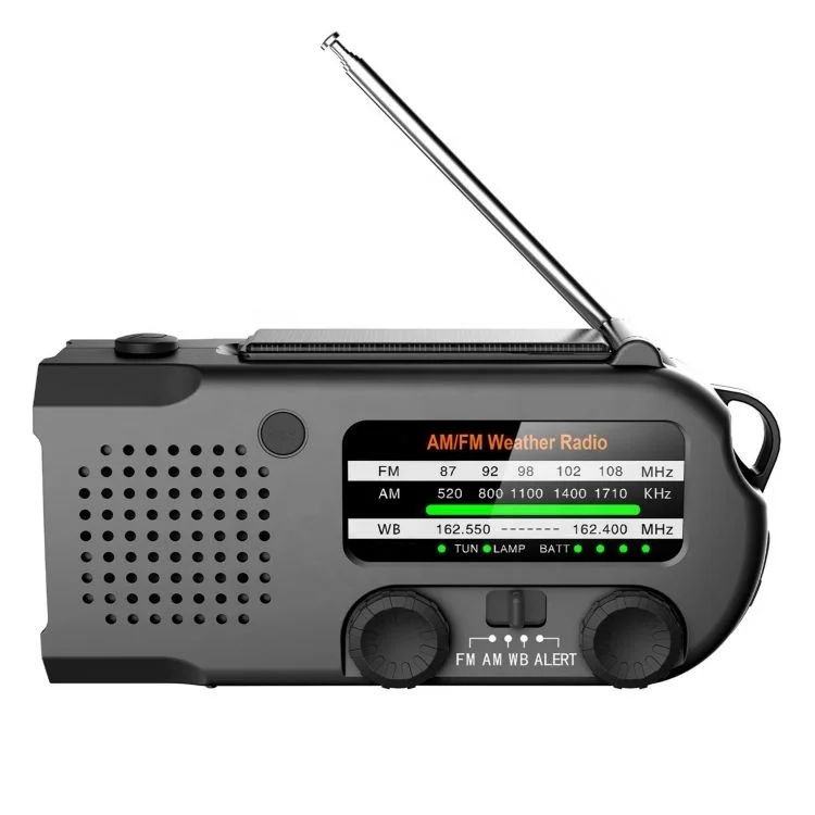 

XSY-299 Hot Profession SOS Sirens Mobile power supply ABS rechargeable Solar radio Hand Crank