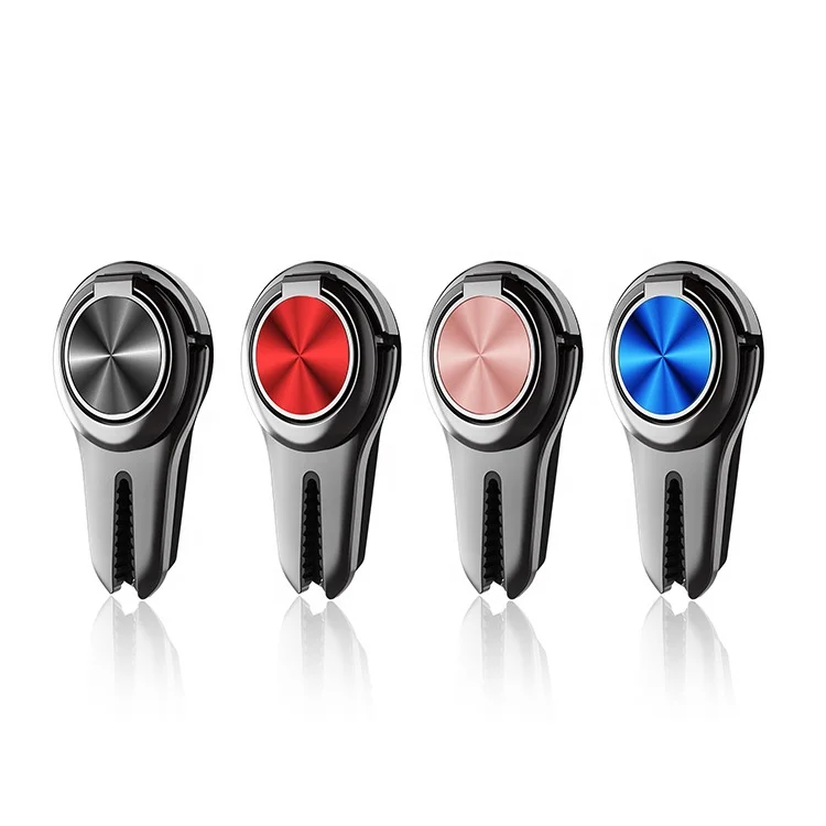 Universal 2 in 1 Grip Finger Ring Stand Air Vent Mount Car Cell Phone Holder