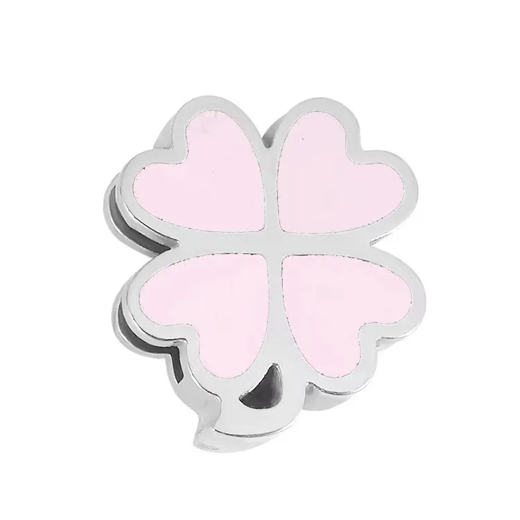 

Dropshipping Qings stainless steel pendant Four leaf clover charm, Picture