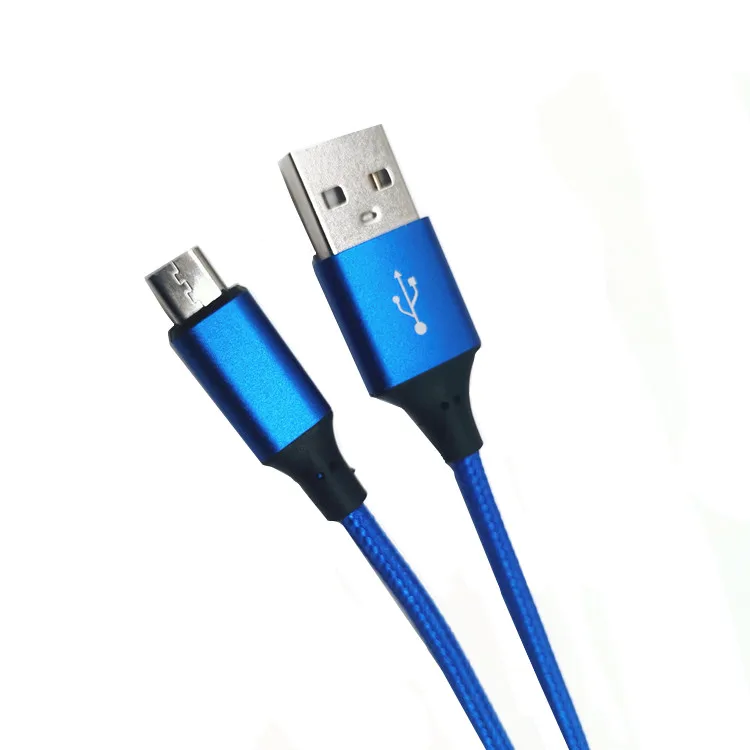 

1M Customized original cell phone charger micro usb charging cable, Blue