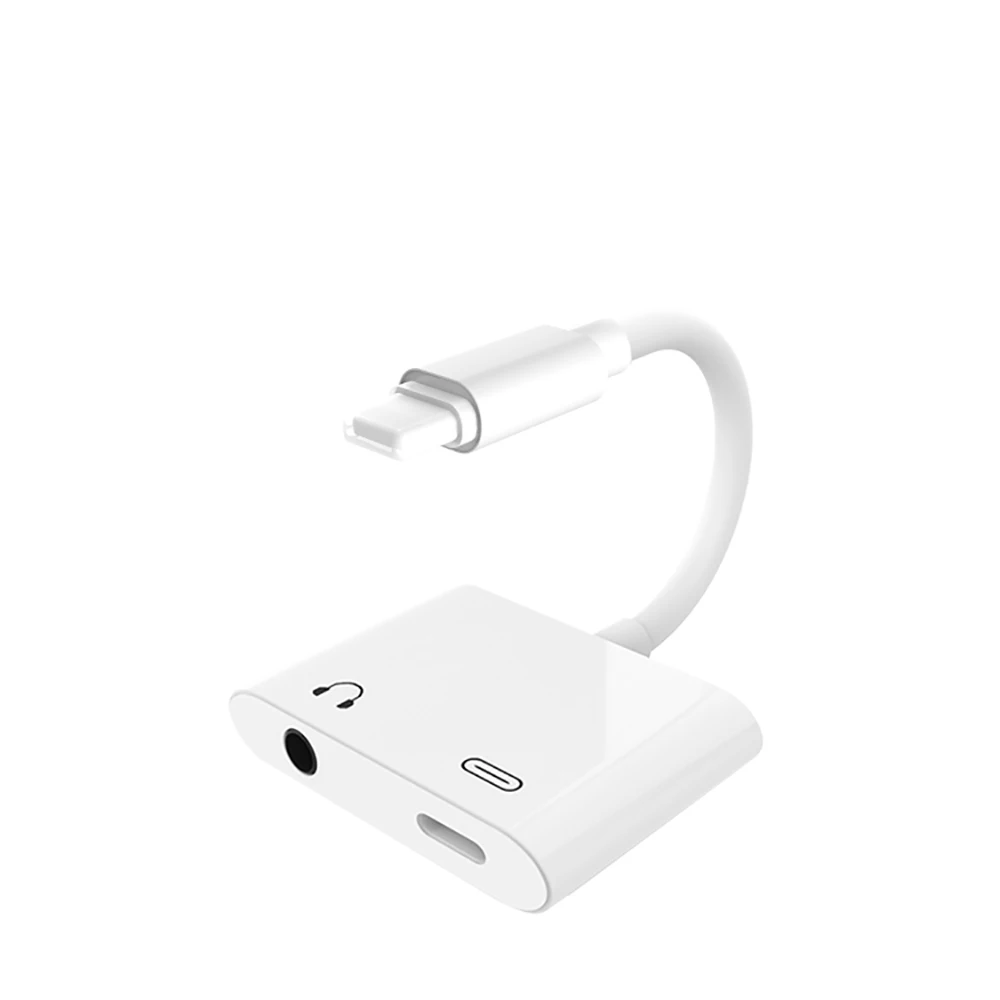 

Light ning to 3.5 mm Headphone Jack audio adapter for iPhone, White