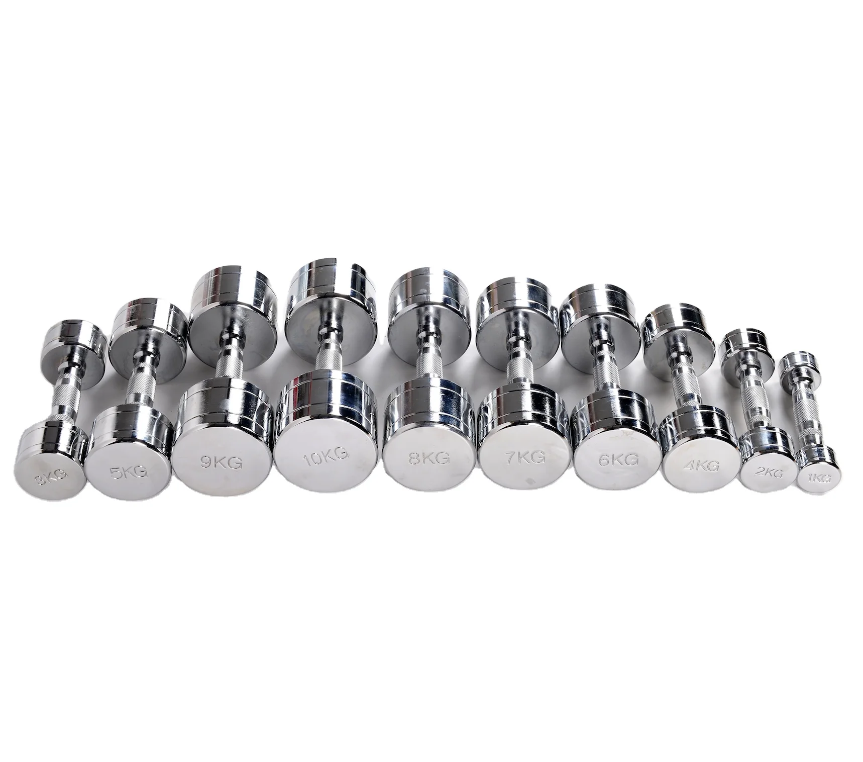 

High Quality Stainless Steel Chrome Dumbbell Set For Sale