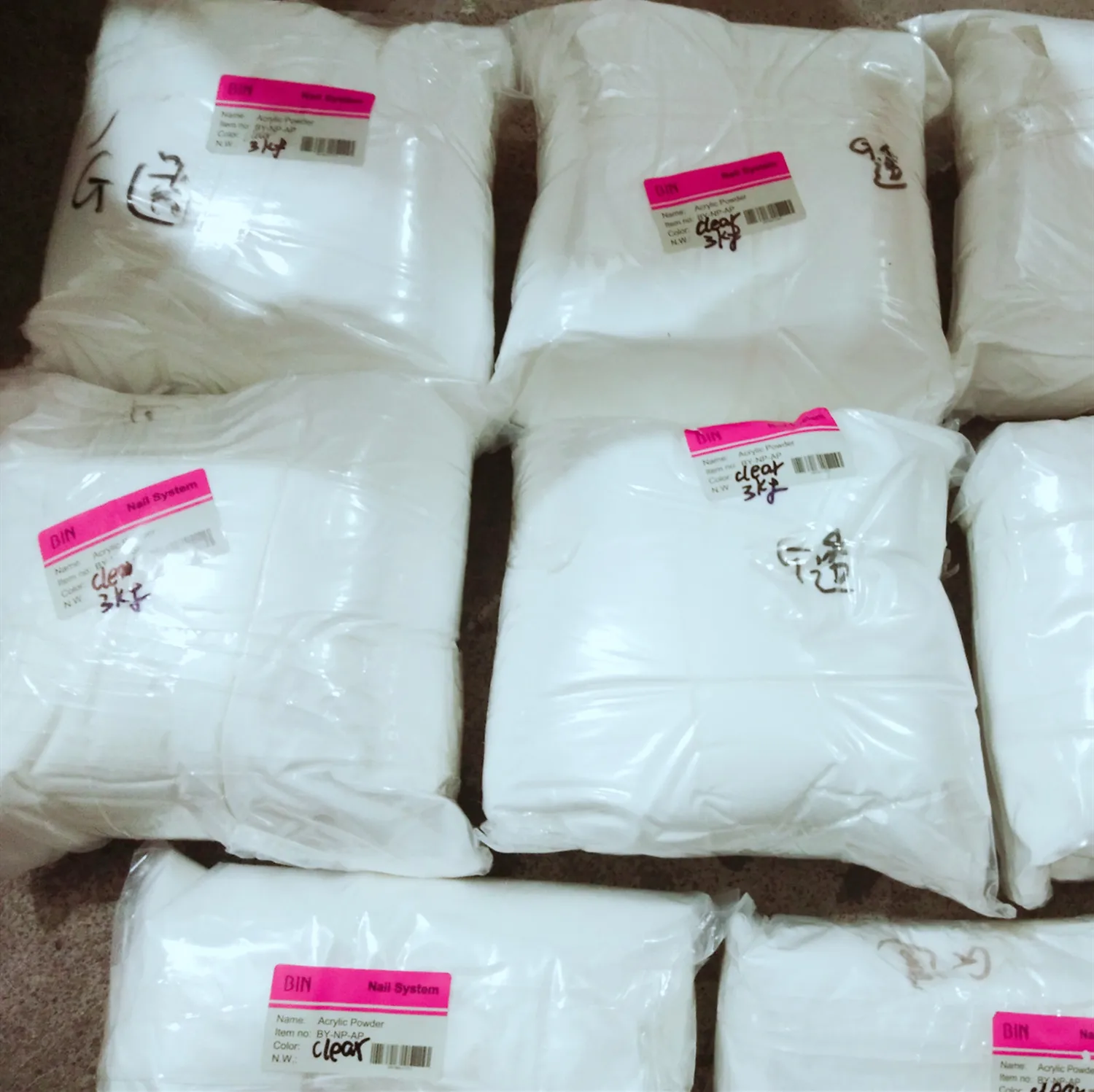 

Acrylic powder bulk high quality crystal clear acrylic powder no bubble
