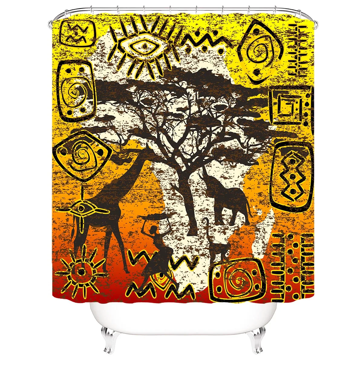 

i@home Amazon hot sale simple striped polyester hotel shower curtain waterproof, Colorful