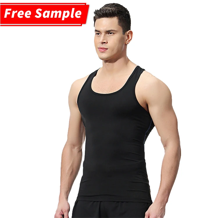 

Polyester spandex bodybuilding shirts wife beater gym tank tops fitness men