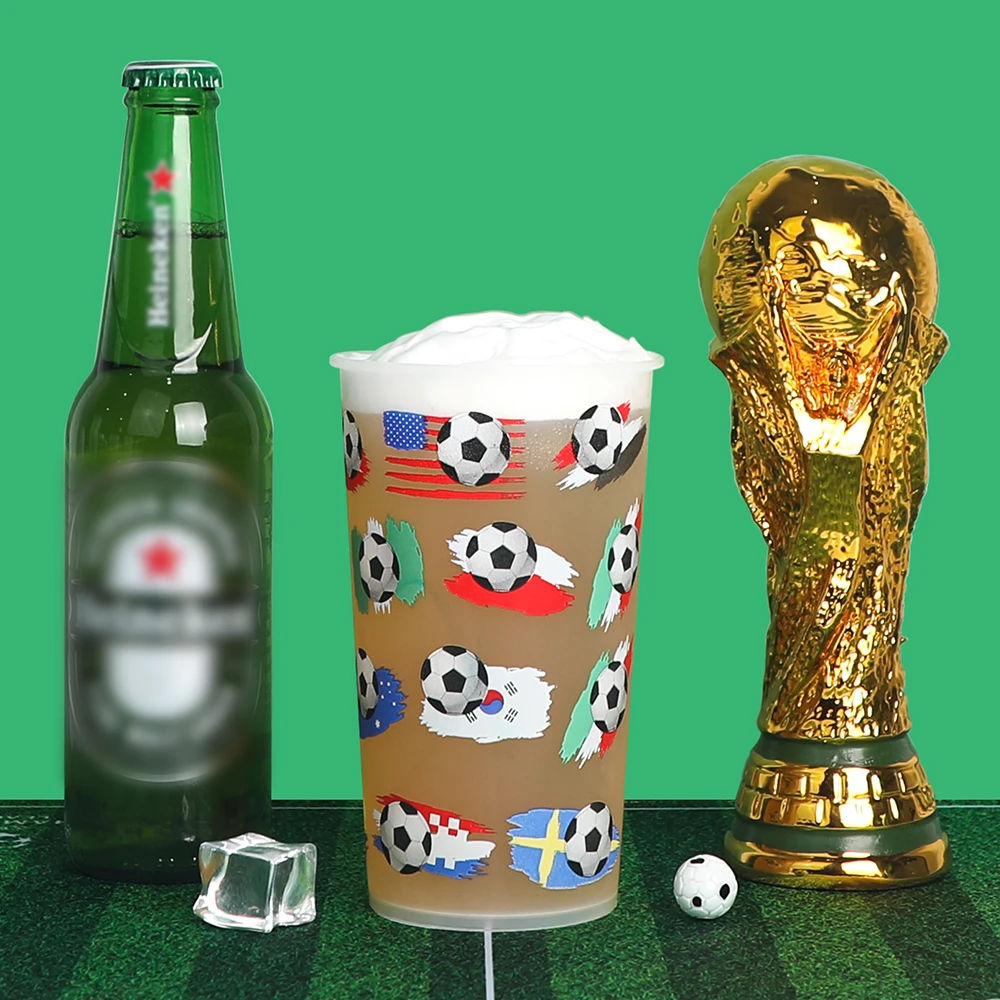 

World Cup Product 2022 Party Custom Plastic Reusable Beer Cup