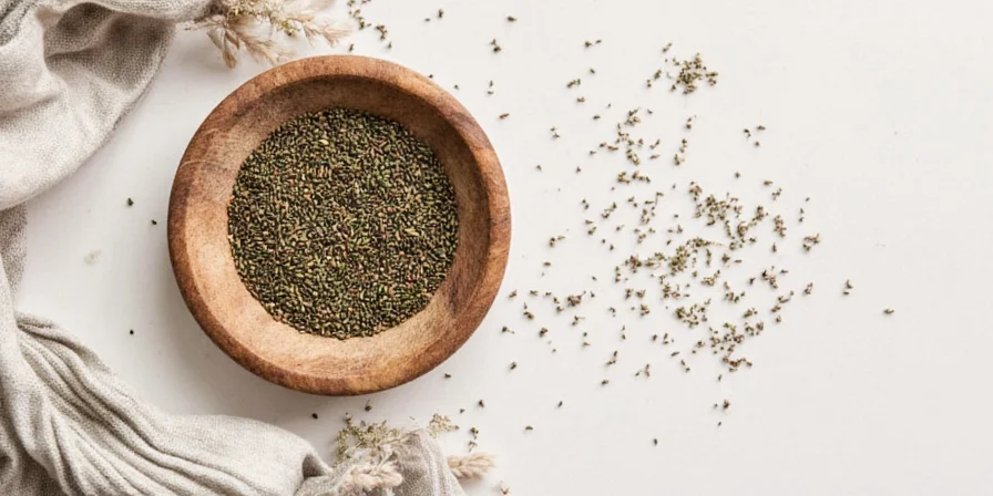 Chef toasting Nigella Sativa seeds in a pan