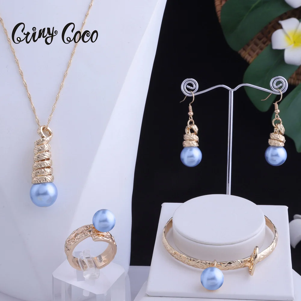

Cring CoCo Simple Pearl Pendant guam gold filled Necklace 14k gold jewelry polynesian sets hawaiian jewelry set Wholesale