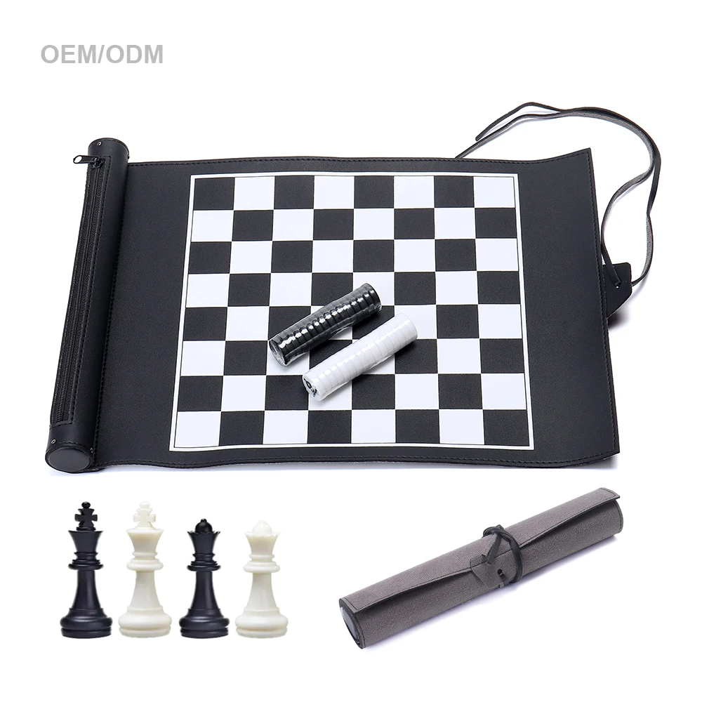 

Leather Roll-Up Chess Sets International Chess Outdoor Chess Board Games Sets