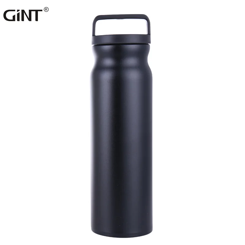 

GiNT Wholesale Custom Design Color Logo Vacuum Cups Double Wall Stainless Steel Insulated Water Bottle for outdoor, Customized colors acceptable