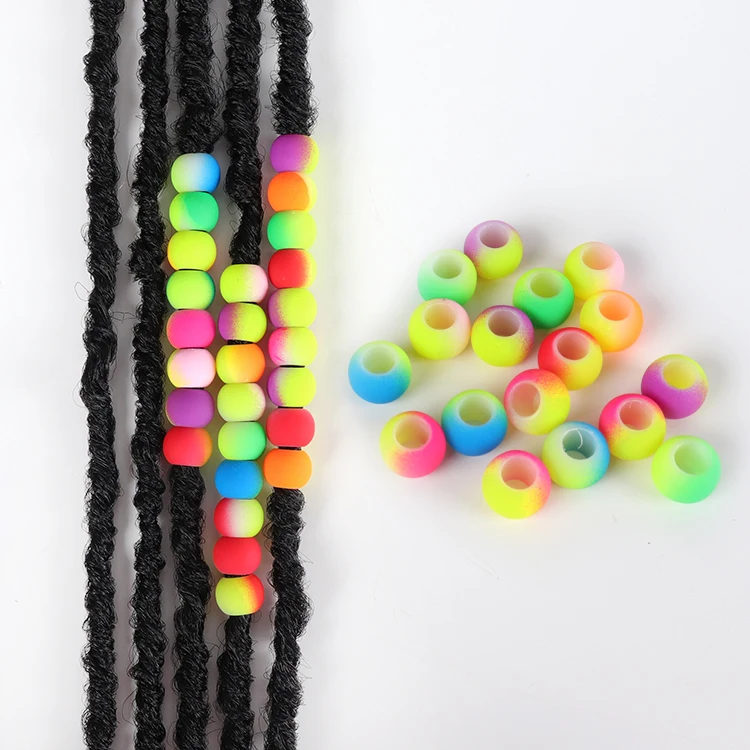 

1PC Colorful Plastic Kid Hair Beads Dreadlock For Hair Braid Accessories, Muilt color